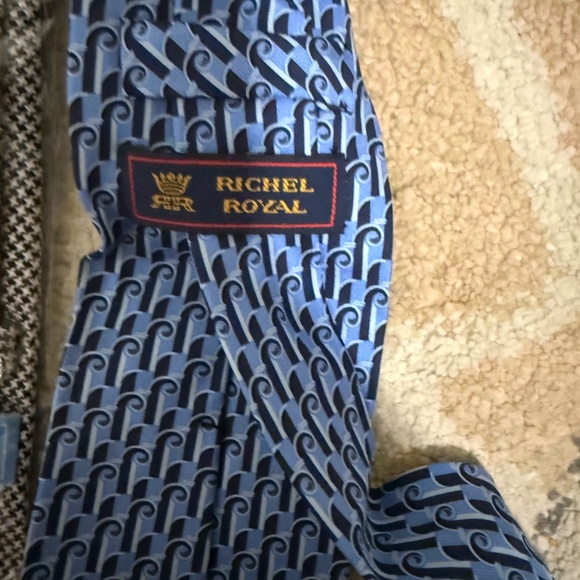 Stylish Men's Tie Set - Black, Blue, Navy, Yellow - Picture 2 of 6